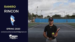 Ramiro Rincon - Tennis Recruiting Video - Spring 2020