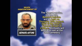 Bernard Antoine ~ Short Obituary