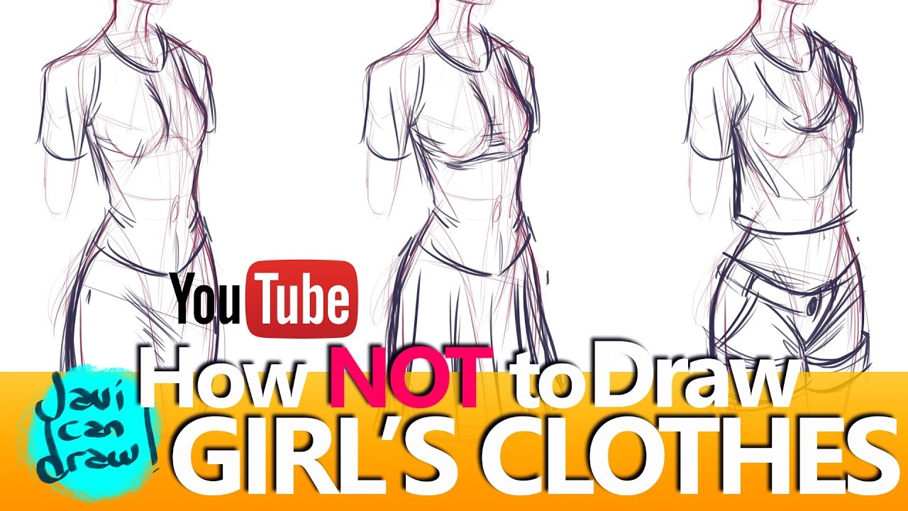 HOW NOT TO DRAW WOMEN'S CLOTHES - YouTube