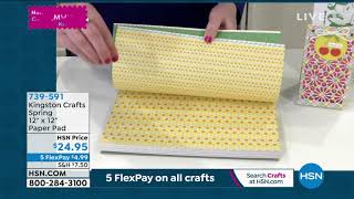 Kingston Crafts Spring 12 x 12 Paper Pad 84 DoubleSid...