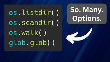 Python: Scan Folder to Search Files with OS and Glob