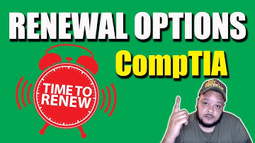 CompTIA Certifications Renewal Options