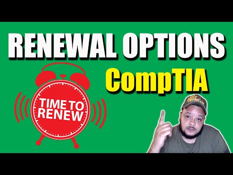 CompTIA Certifications Renewal Options