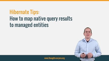 Hibernate Tip: How to map native query results to managed entities