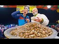 Moroccan street food  night market tour in marrakesh morocco jema el fnaa square