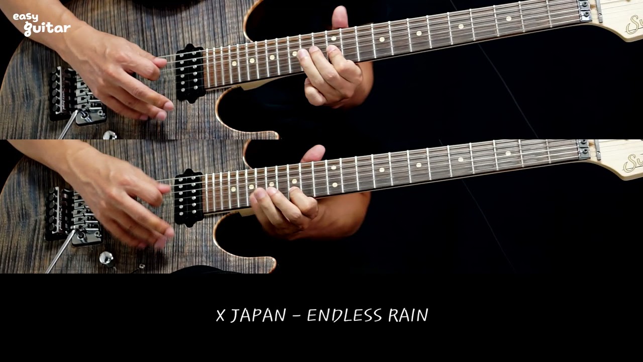 X JAPAN - ENDLESS RAIN Guitar Solo Cover - YouTube