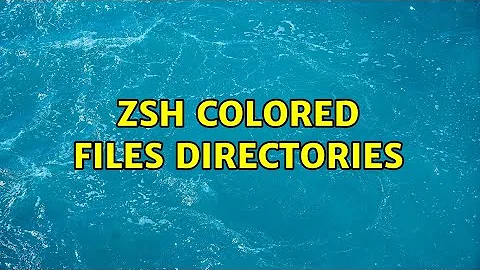 zsh colored files directories