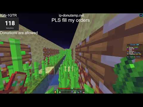 0-1B Challenge DONUTSMP making big sugarcane farm