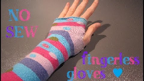 DIY mini: NO-SEW Fingerless Gloves - ABCrafts