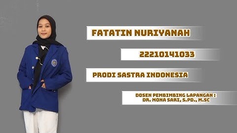 VIDEO LUARAN KKNM-27078 UNY 2025| FATATIN NURIYANAH | PADUKUHAN SOROGENEN II, PURWOMARTANI, KALASAN