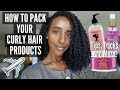 HOW TO PACK YOUR CURLY HAIR PRODUCTS + Traveling to ATL!