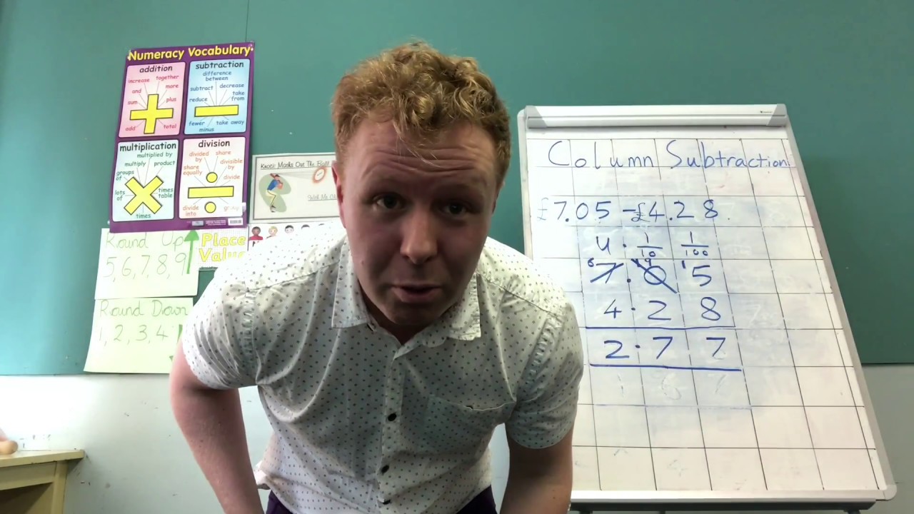 Knock Maths Out The Park (Column Subtraction with Money)
