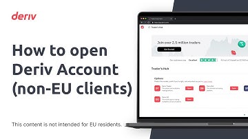 How to open a Deriv Account (non-EU clients)