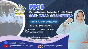 PPDB SMP Bina Sejahtera Kota Bogor