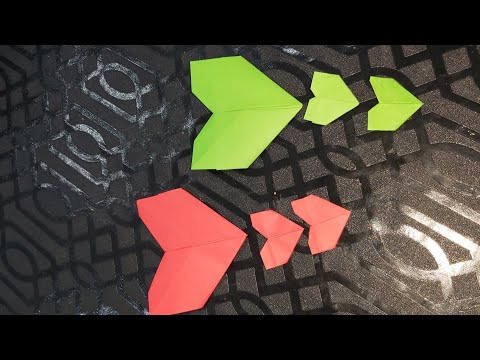 طريقة قص القلب بالورق بدون استخدام المقص