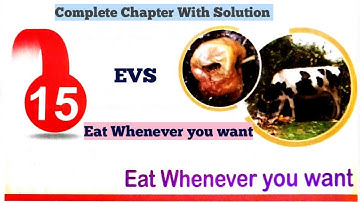 Eat Whenever You Want// Chapter-15/  Class-5/ EVS/ RBSE