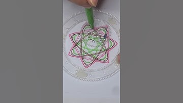 A unique spirograph design that combines beauty of colors#Spirograph #asmr #viral #shorts #usa #2025