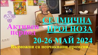 СЕДМИЧНА ПРОГНОЗА / WEEKLY PREDICTION / 20-26 MAY 2024