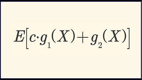 Probabilidad Básica – Propiedades de la Esperanza de Transformaciones de una Variable Aleatoria