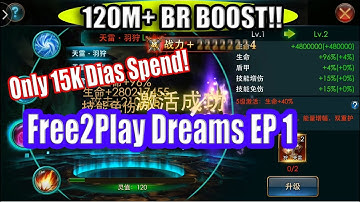 Legacy of Discord - Free2Play Dreams Episode 1 - Boosting 120M BR with 15k Diamonds Spend (狂暴之翼)