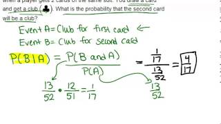 Conditional Probability: Examples (Basic Probability and Statistics Concepts) C 012 Conditional Probability Basic