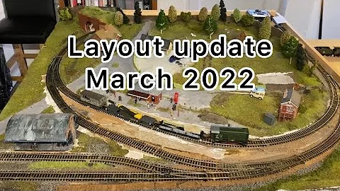 Model Railway OO Layout Update March 2022 4ft by 4ft layout