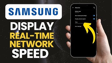 How to Display Real-Time Network Speed Indicator on Samsung Phone