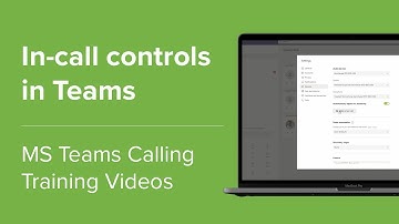 In-call controls - Microsoft Teams Training