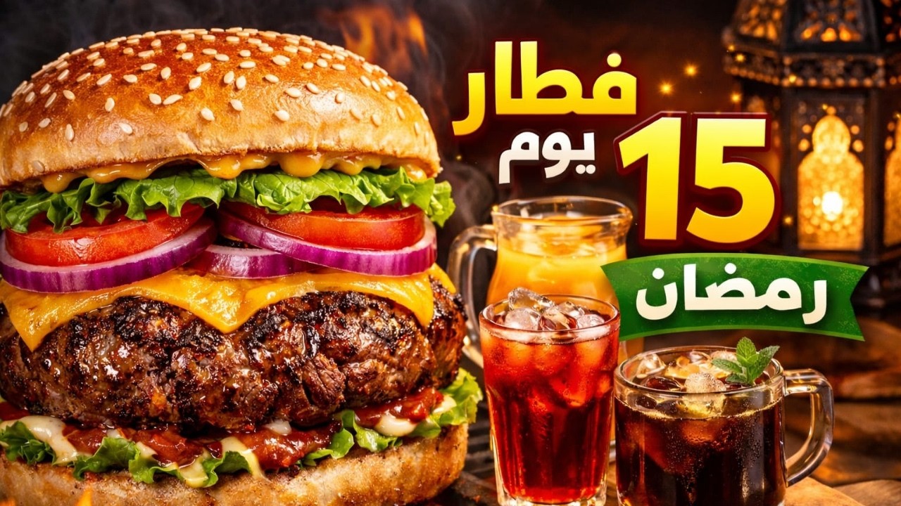 أسهل وألذ فطار رمضاني 🌙 كل أسرار البرجر في البيت 🤫 هيطلع أحلى من المطاعم