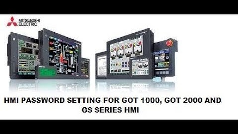 MITSUBISHI HMI PASSWORD SETTING