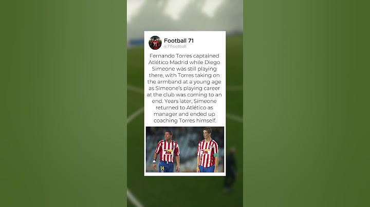 When Torres Led Simeone: A Full Circle Atlético #football
