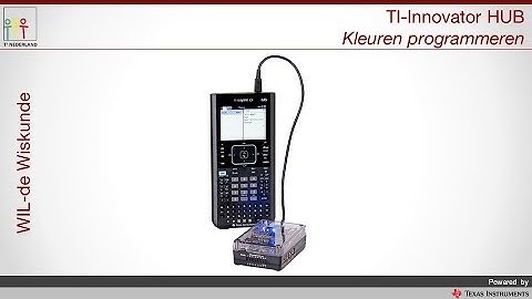 Path to STEM-project: TI-Innovator HUB Kleuren programmeren