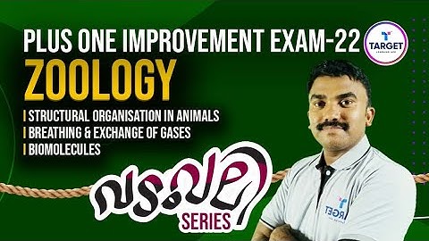 Plus One Zoology Improvement Exam Revision Live | 3 Chapters | Target Learning App | Shaheer Sir