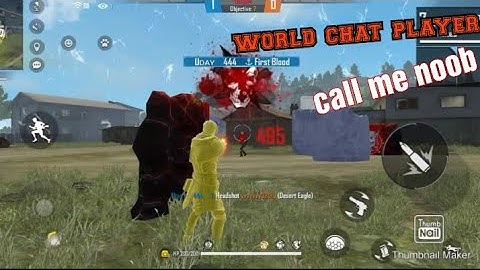 World chat player call me noob 😡😡//we played 1v1 custom //