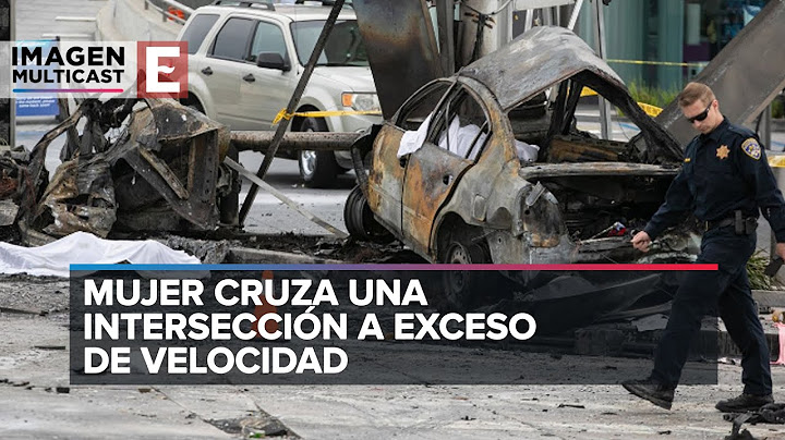 Fatal accidente en Los Ángeles: Auto de lujo se pasa el alto, choca y mata a seis personas