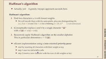 Effiziente Algorithmen (Winter 2025-26) 7-3 Huffman codes
