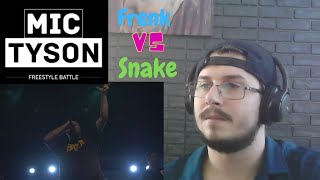 Reazione Mic Tyson - Freestyle Battle 2017 || Frenk VS Snake (ottavi di finale, turno 7) REACTION