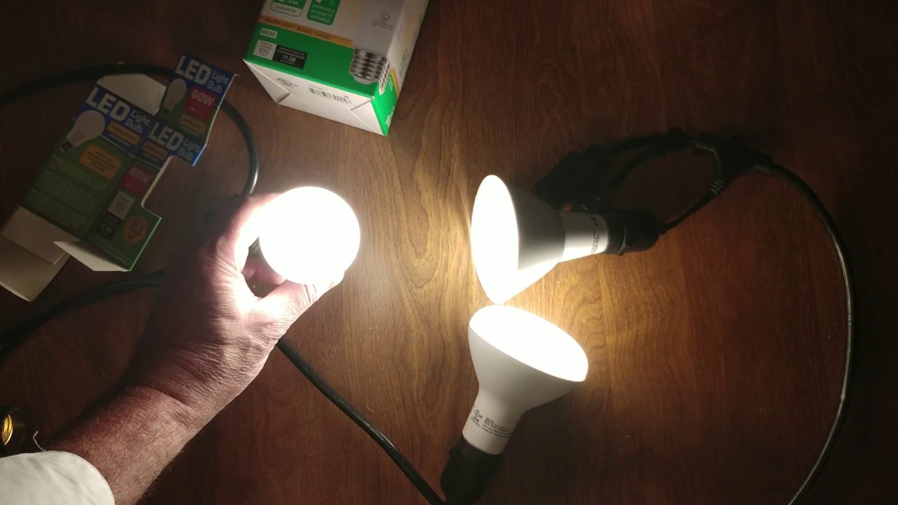 60W LED LIGHT BULB vs 65W GLOBE LEDLIFE LED vs 75W SUNBEAM LED WON