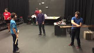 Robin Hood stage combat staff choreography 13 of 15