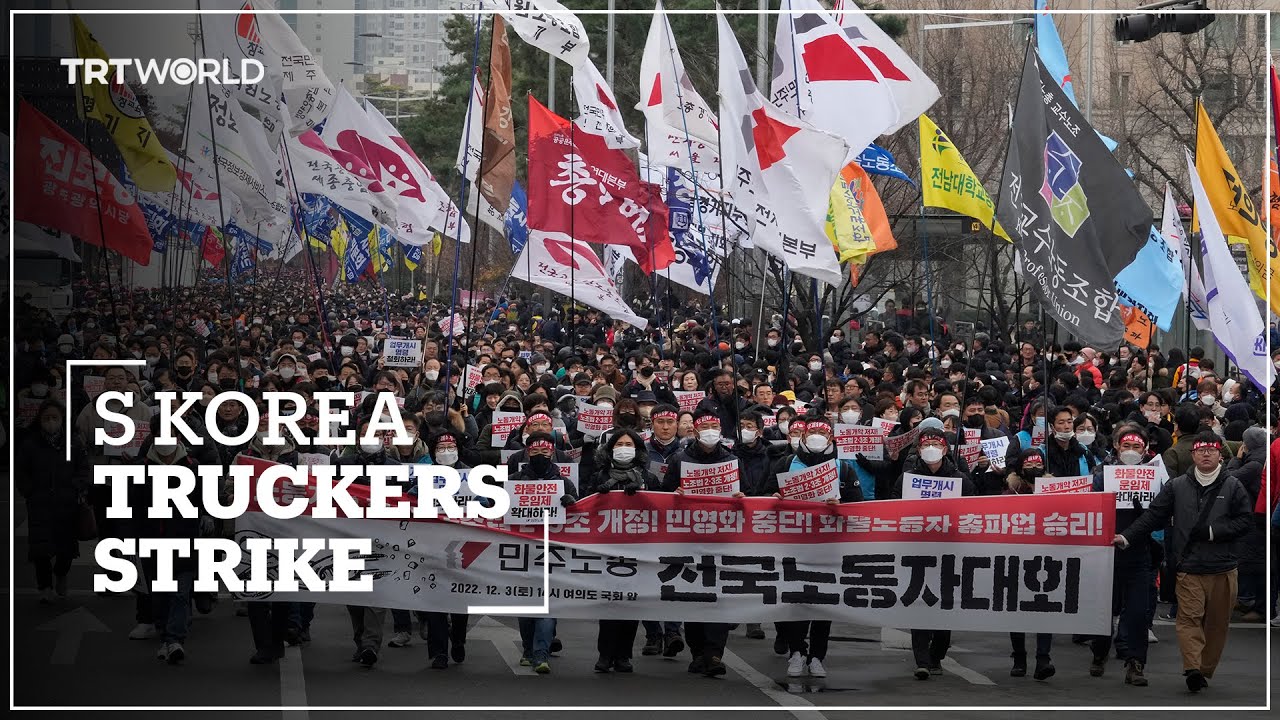 More than 20,000 truckers on nationwide strike in South Korea over ...