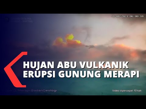 Hujan Abu Vulkanik Erupsi Gunung Merapi
