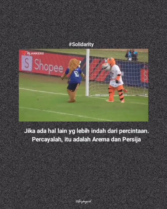 story wa persahabatan arema dan persija