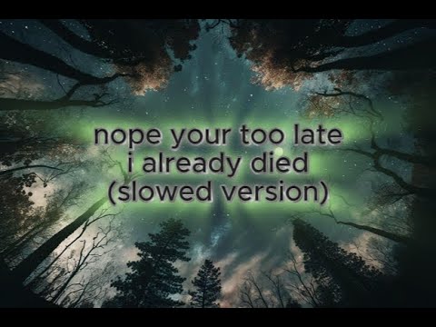 nope your too late i already died (slowed) - YouTube