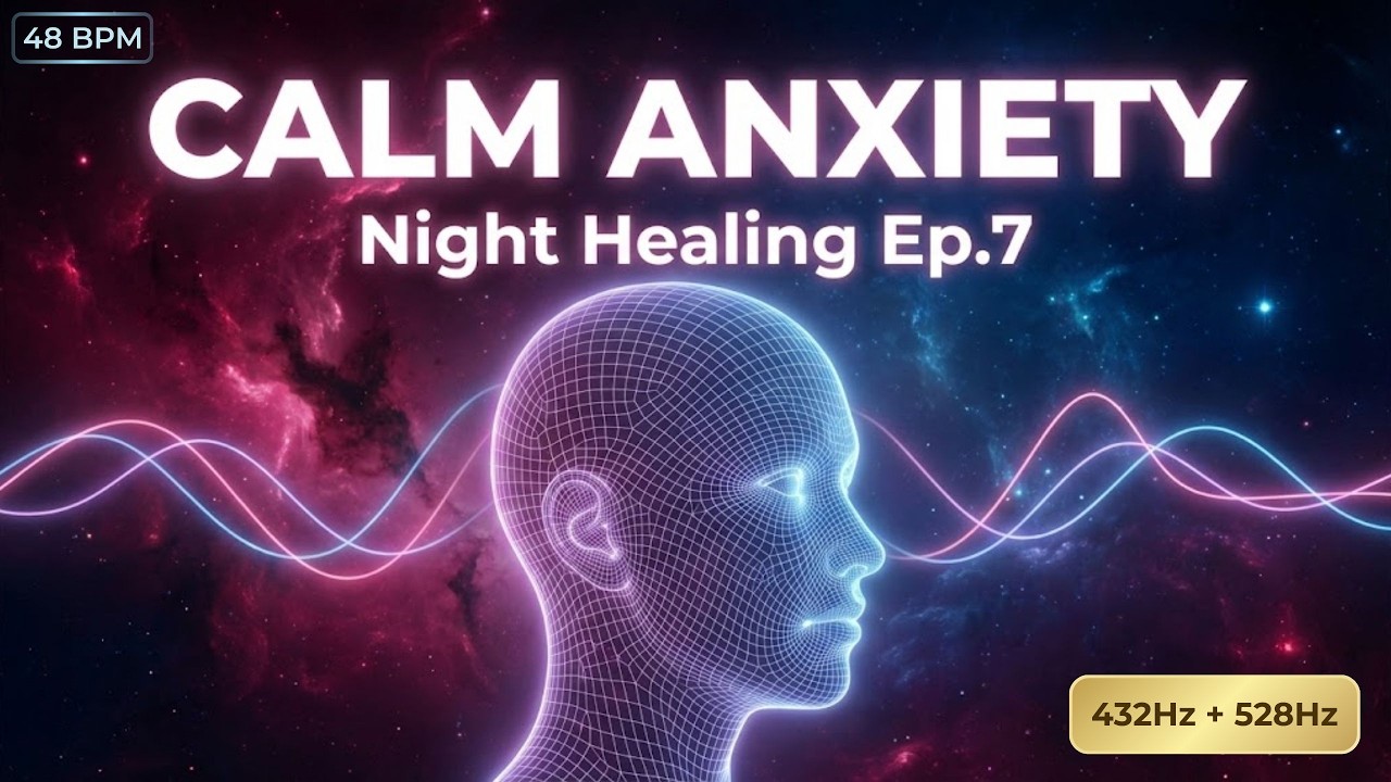 432Hz + 528Hz Calm Anxiety Music – Deep Sleep & Stress Relief (48 BPM ...