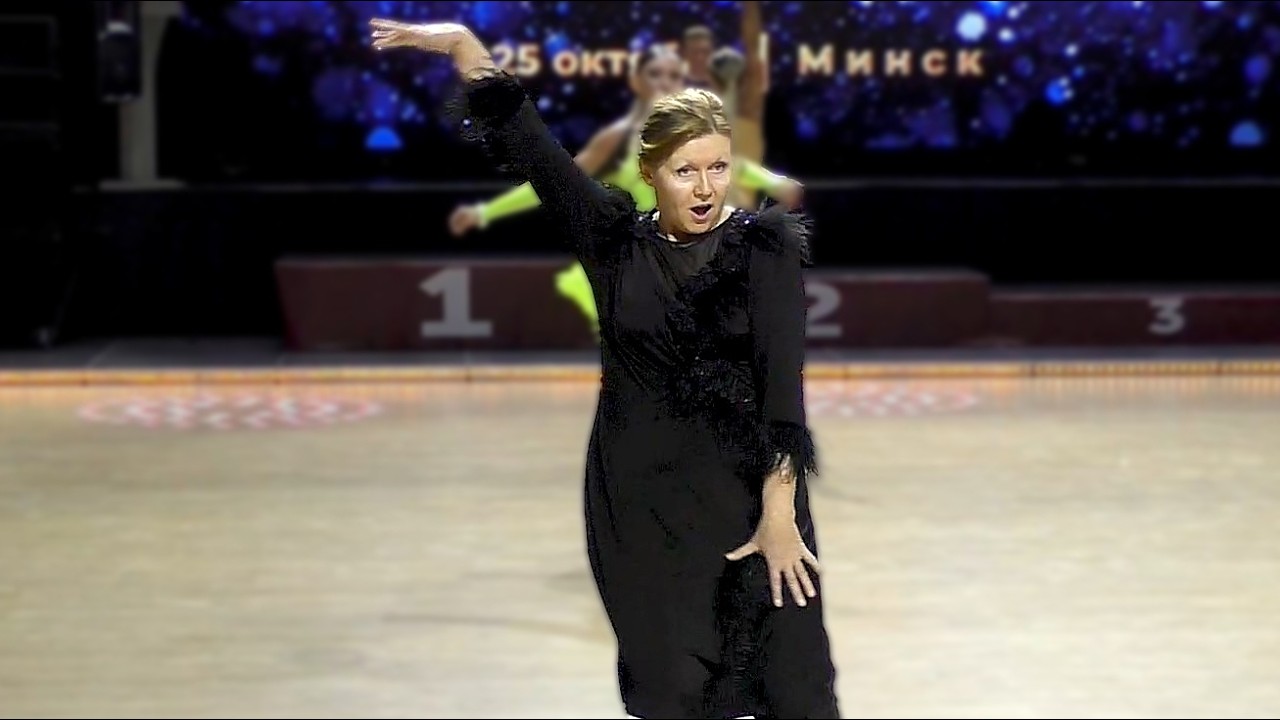 Самба. Сеньоры Соло Леди (35+) - Latin (D) 1/2. Kinezis Cup 2025 / спортивные бальные танцы