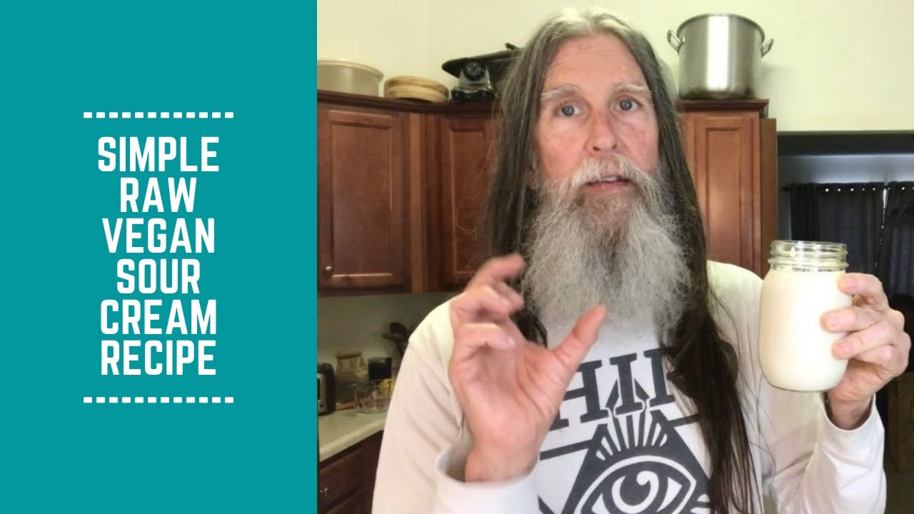 Simple Raw Vegan Sour Cream Recipe YouTube