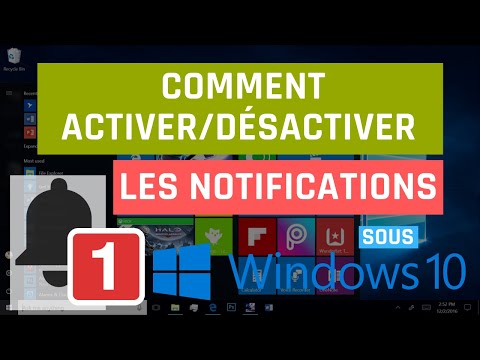 Comment activer/désactiver les notifications dans Windows 10