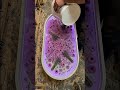 How This Glowing Lavender Epoxy Table Was Made ✨ #DIY #Shorts