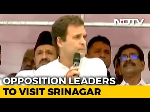 rahul gandhi family As Opposition Leaders Head To Srinagar, Government Says Stay Away