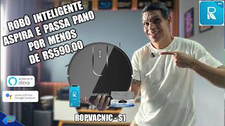 Testei o Aspirador Robô Inteligente ROPVACNIC S1 - BARATO, MAS DEU CONTA DO RECADO?